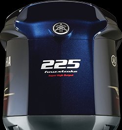 Yamaha VF225 SHO outboard — close-up of cowling